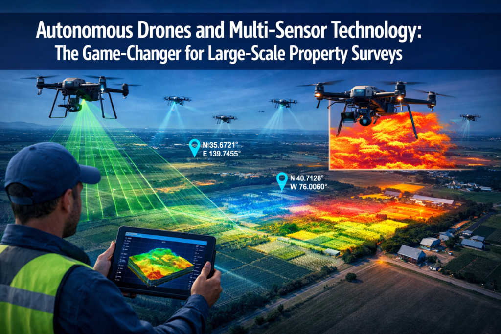 Autonomous Drones and Multi-Sensor Technology: The Game-Changer for Large-Scale Property Surveys