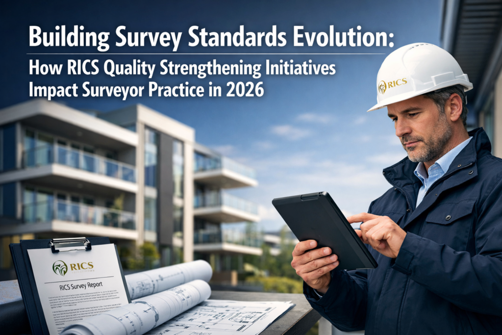 Building Survey Standards Evolution: How RICS Quality Strengthening Initiatives Impact Surveyor Practice in 2026