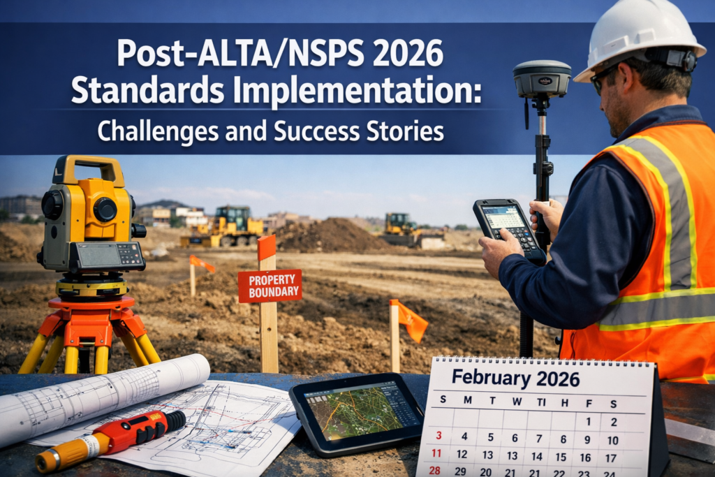 Post-ALTA/NSPS 2026 Standards Implementation: Challenges and Success Stories for Property Surveyors