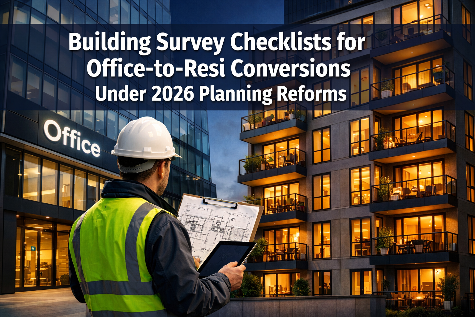 Building Survey Checklists for Office-to-Resi Conversions Under 2026 Planning Reforms