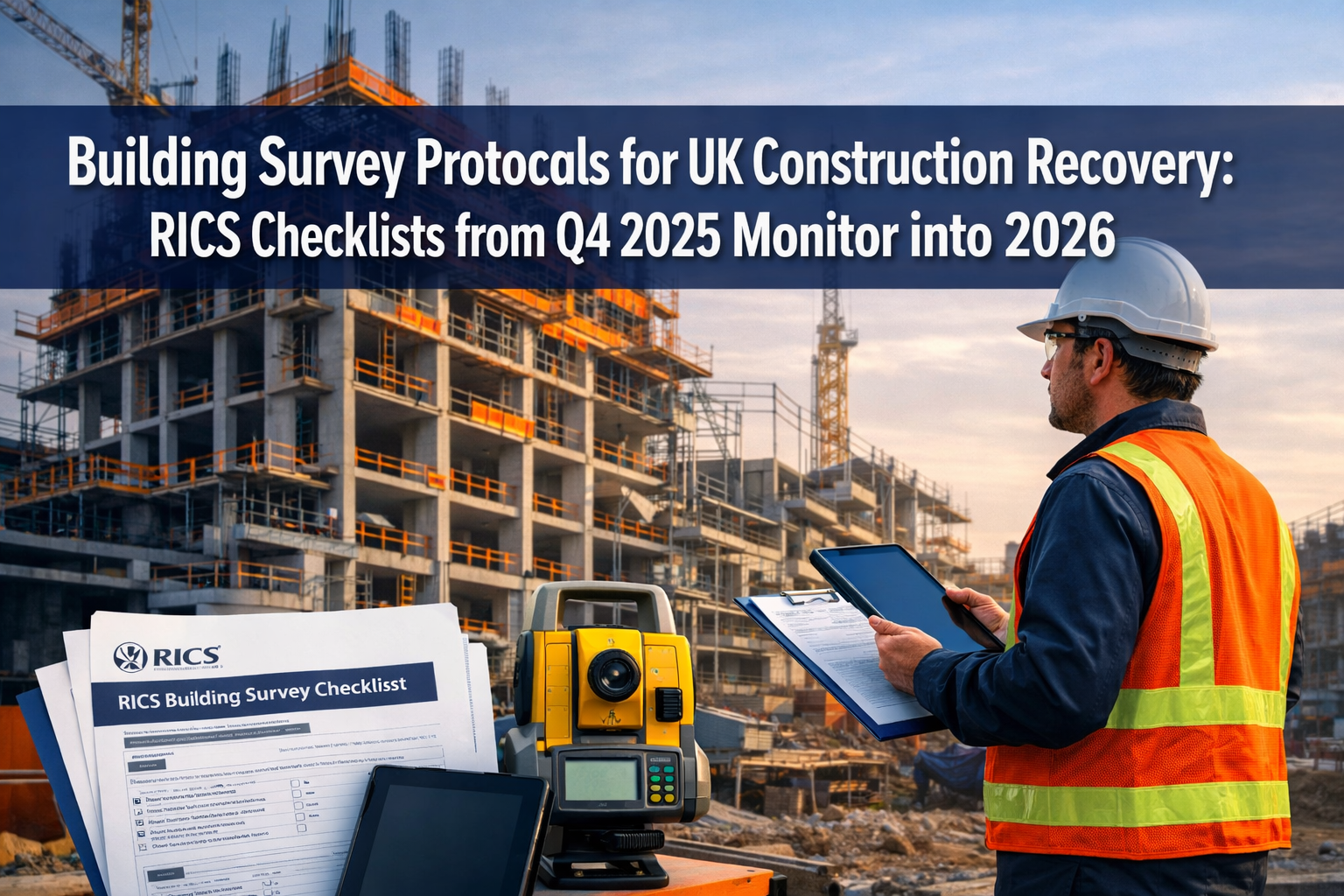 Building Survey Protocols for UK Construction Recovery: RICS Checklists from Q4 2025 Monitor into 2026