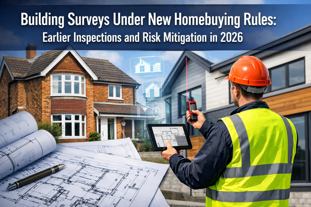 Building Surveys Under New Homebuying Rules: Earlier Inspections and Risk Mitigation in 2026