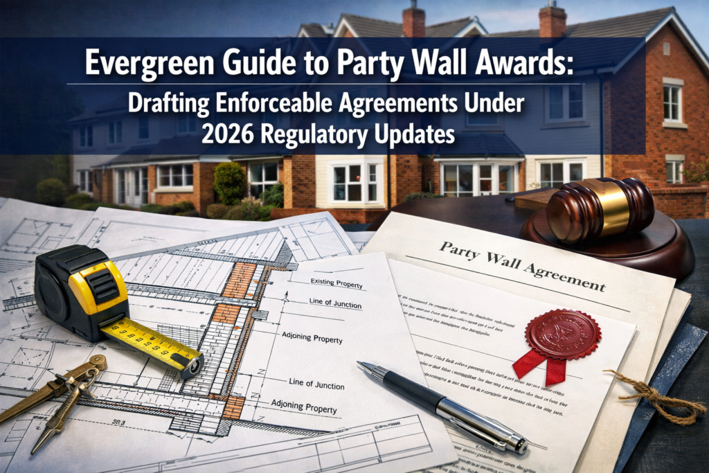 Evergreen Guide to Party Wall Awards: Drafting Enforceable Agreements Under 2026 Regulatory Updates