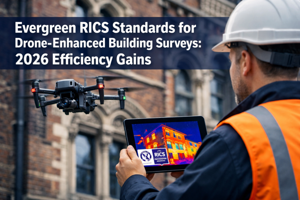Evergreen RICS Standards for Drone-Enhanced Building Surveys: 2026 Efficiency Gains in High-Volume Transaction Recovery
