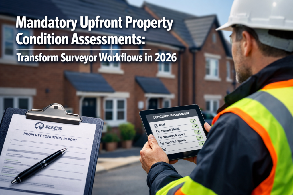 Mandatory Upfront Property Condition Assessments: How RICS Consultation Changes Will Transform Surveyor Workflows in 2026