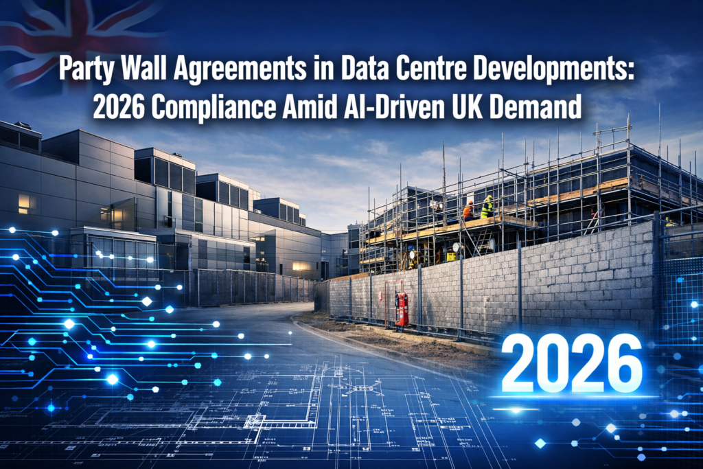 Party Wall Agreements in Data Centre Developments: 2026 Compliance Amid AI-Driven UK Demand