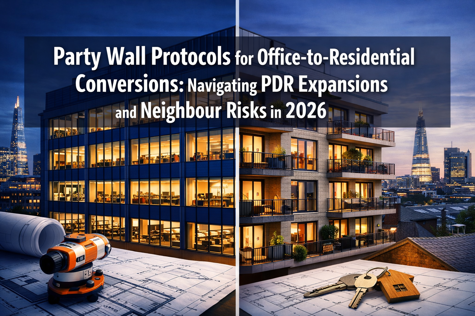 Party Wall Protocols for Office-to-Residential Conversions: Navigating PDR Expansions and Neighbour Risks in 2026