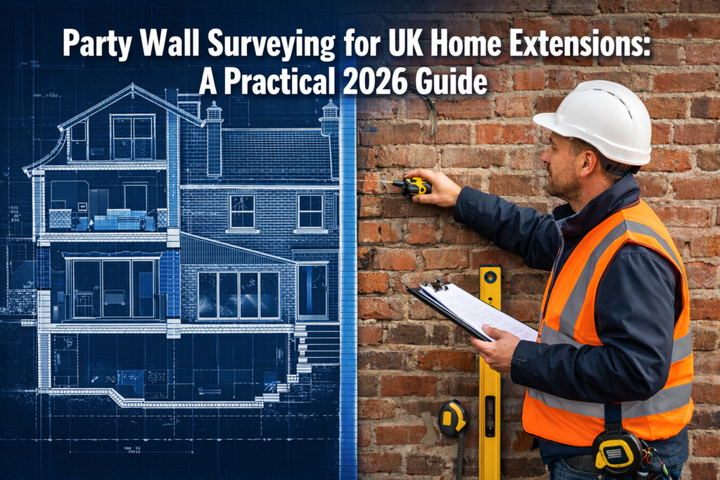 Party Wall Surveying for UK Home Extensions: A Practical 2026 Guide for Loft, Rear and Basement Projects