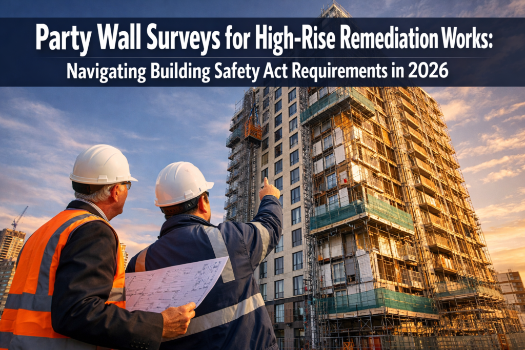 Party Wall Surveys for High-Rise Remediation Works: Navigating Building Safety Act Requirements in 2026