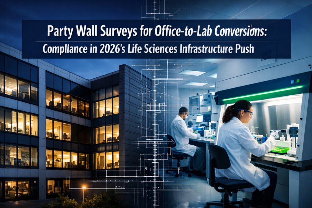 Party Wall Surveys for Office-to-Lab Conversions: Compliance in 2026's Life Sciences Infrastructure Push