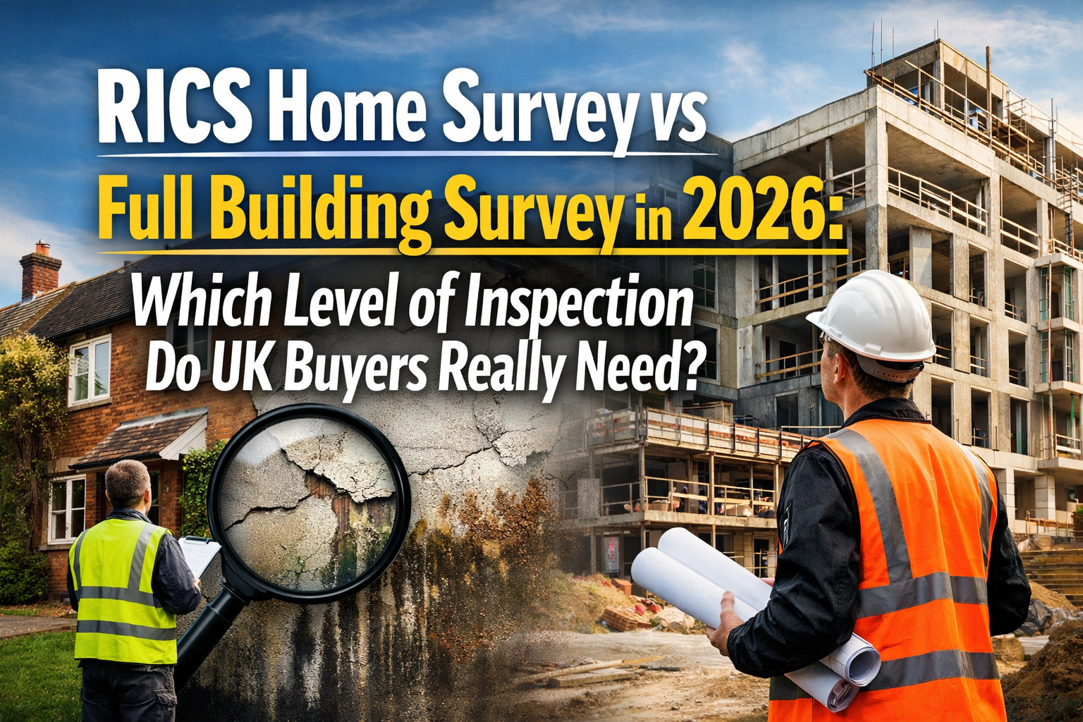 RICS Home Survey vs Full Building Survey in 2026: Which Level of Inspection Do UK Buyers Really Need?