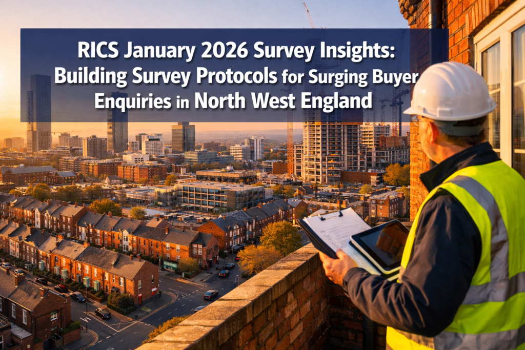 RICS January 2026 Survey Insights: Building Survey Protocols for Surging Buyer Enquiries in North West England