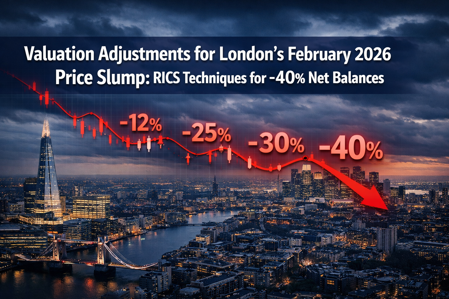 Valuation Adjustments for London’s February 2026 Price Slump: RICS Techniques for -40% Net Balances