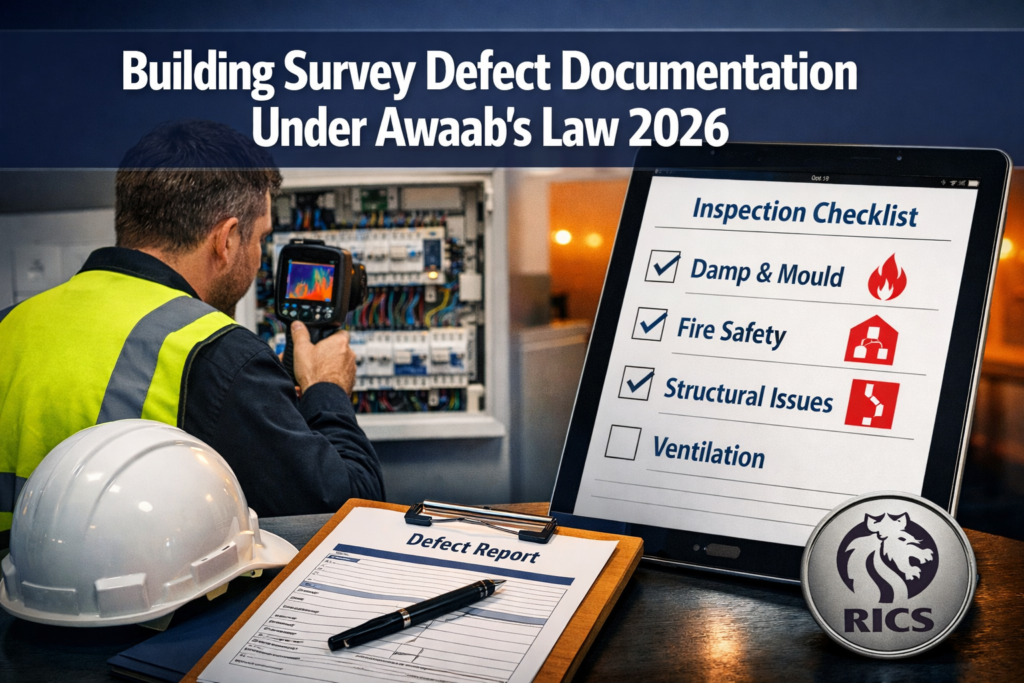 Building Survey Defect Documentation Under Awaab's Law 2026: Fire, Electrical, and Structural Hazard Protocols for PRS Properties