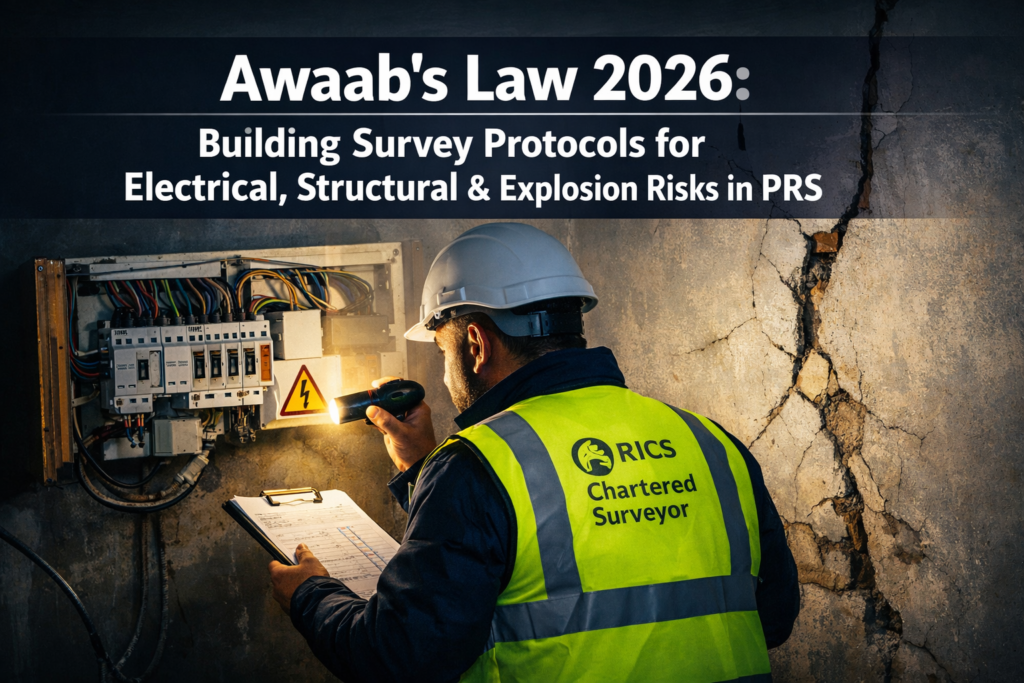 Building Survey Protocols for New Awaab’s Law Hazards in PRS: Electrical, Structural Collapse, and Explosion Risks Post-2026 Extensions