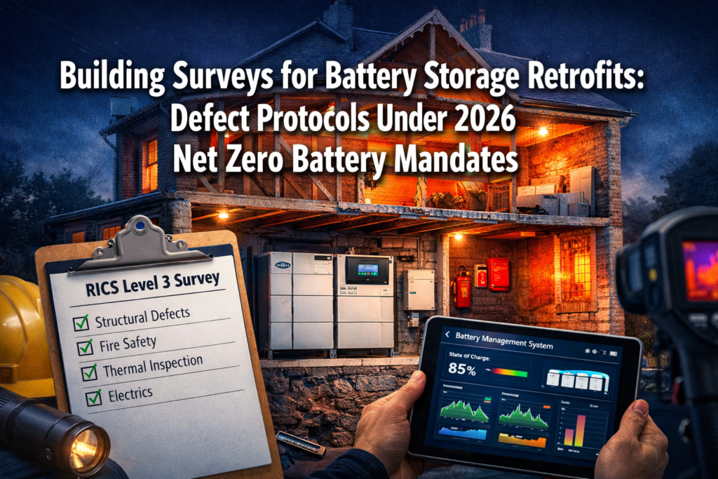 Building Surveys for Battery Storage Retrofits: Defect Protocols Under 2026 Net Zero Battery Mandates