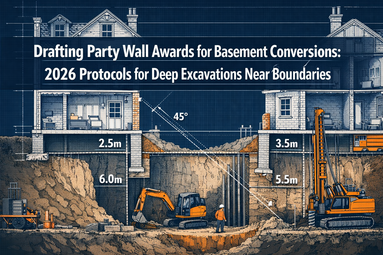 Drafting Party Wall Awards for Basement Conversions: 2026 Protocols for Deep Excavations Near Boundaries