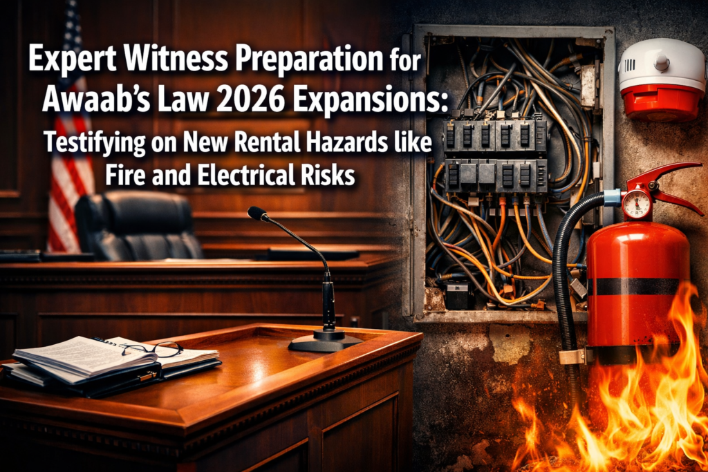 Expert Witness Preparation for Awaab’s Law 2026 Expansions: Testifying on New Rental Hazards like Fire and Electrical Risks