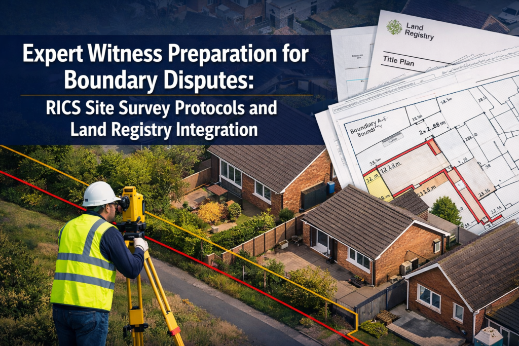 Expert Witness Preparation for Boundary Disputes: RICS Site Survey Protocols and Land Registry Integration