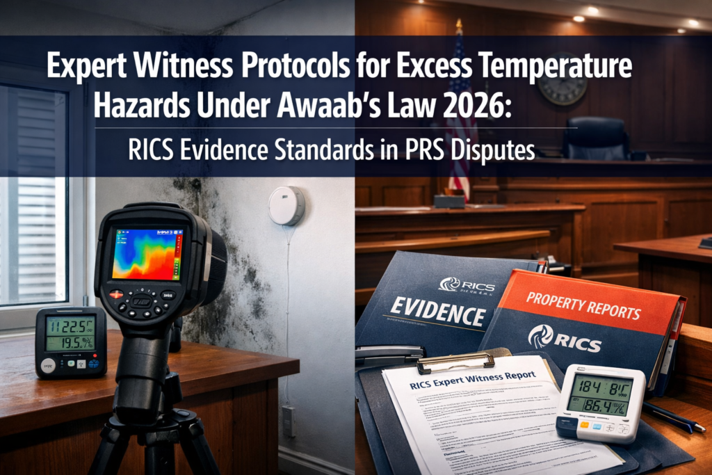 Expert Witness Protocols for Excess Temperature Hazards Under Awaab’s Law 2026: RICS Evidence Standards in PRS Disputes