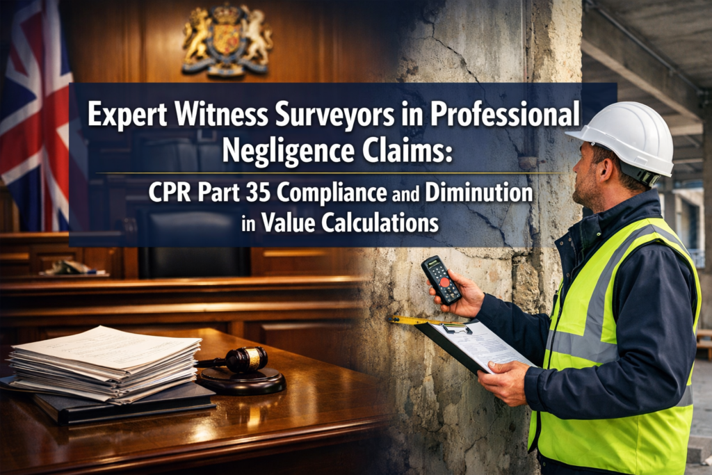 Expert Witness Surveyors in Professional Negligence Claims: CPR Part 35 Compliance and Diminution in Value Calculations