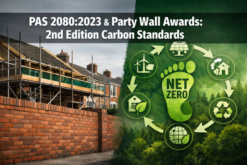 Integrating PAS 2080:2023 Whole Life Carbon into Party Wall Awards: 2nd Edition Standards for Sustainable Boundary Works