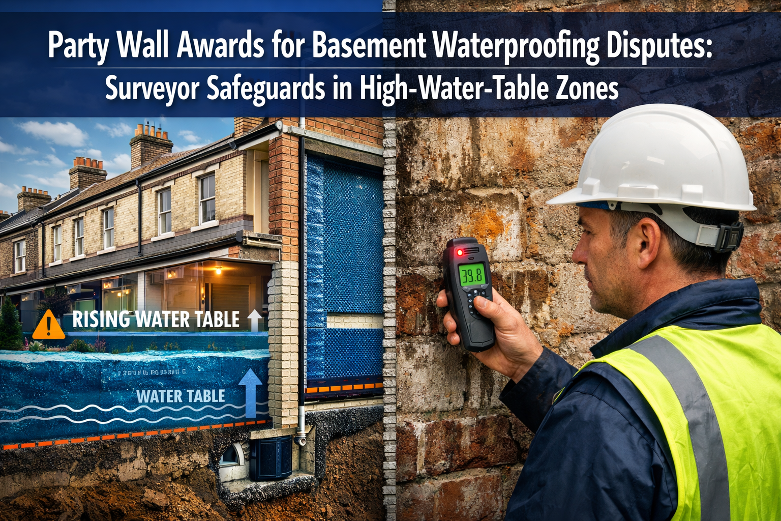 Party Wall Awards for Basement Waterproofing Disputes: Surveyor Safeguards in High-Water-Table Zones