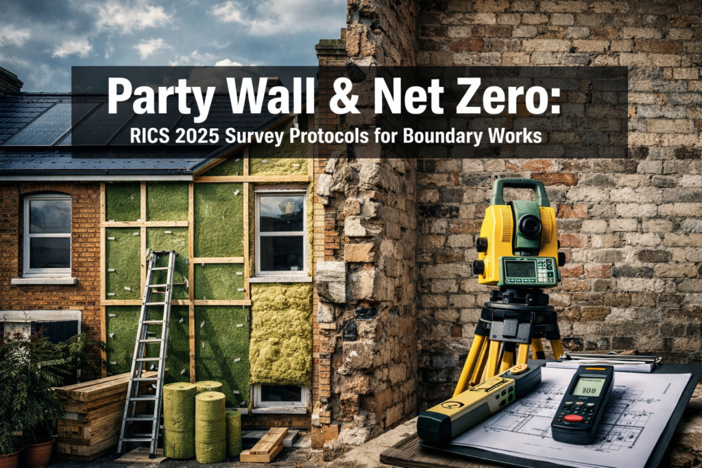 Party Wall Implications of RICS Sustainability Report 2025: Survey Protocols for Net Zero Boundary Works in 2026