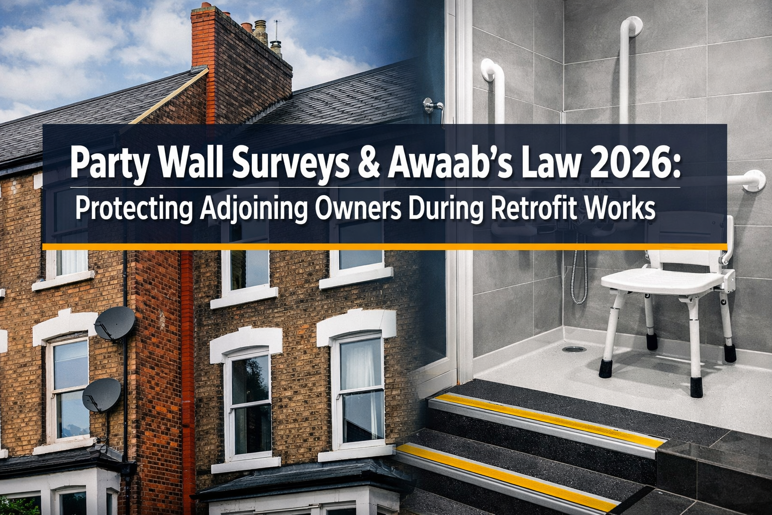 Party Wall Surveys for Bath and Stair Fall Hazards Under Awaab’s Law 2026: Protecting Adjoining Owners During Retrofit Works
