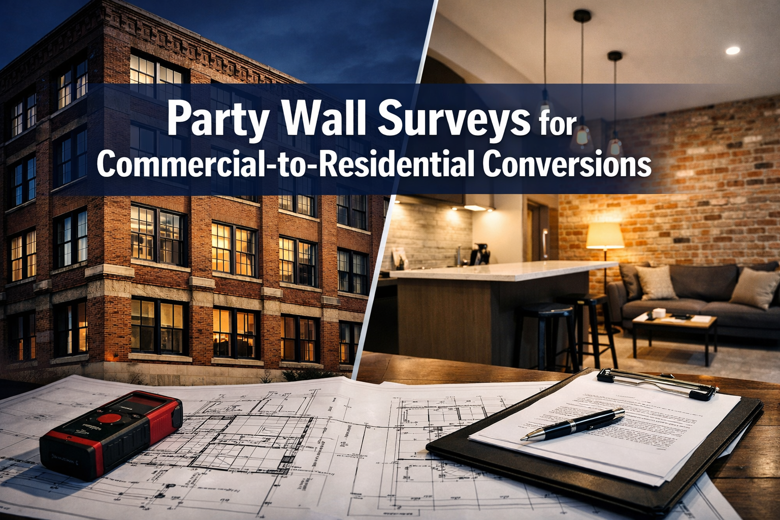 Party Wall Surveys for Commercial-to-Residential Conversions: Managing Structural Complexity and Neighbour Disputes