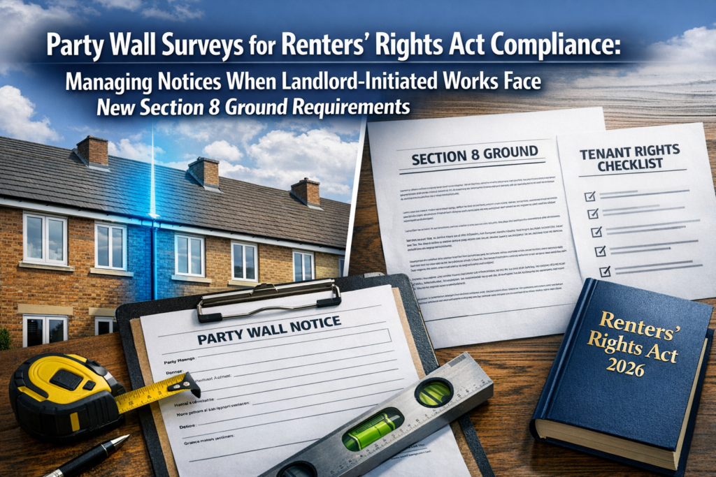 Party Wall Surveys for Renters' Rights Act Compliance: Managing Notices When Landlord-Initiated Works Face New Section 8 Ground Requirements