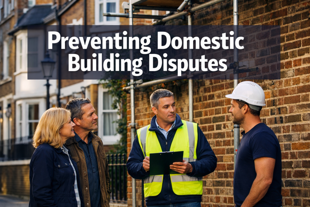 Preventing Domestic Building Disputes: Party Wall and Building Survey Strategies for Client-Contractor Harmony