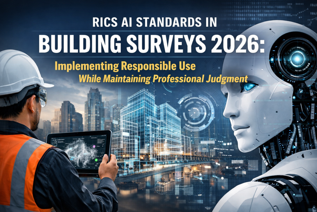 RICS AI Standards in Building Surveys 2026: Implementing Responsible Use While Maintaining Professional Judgment