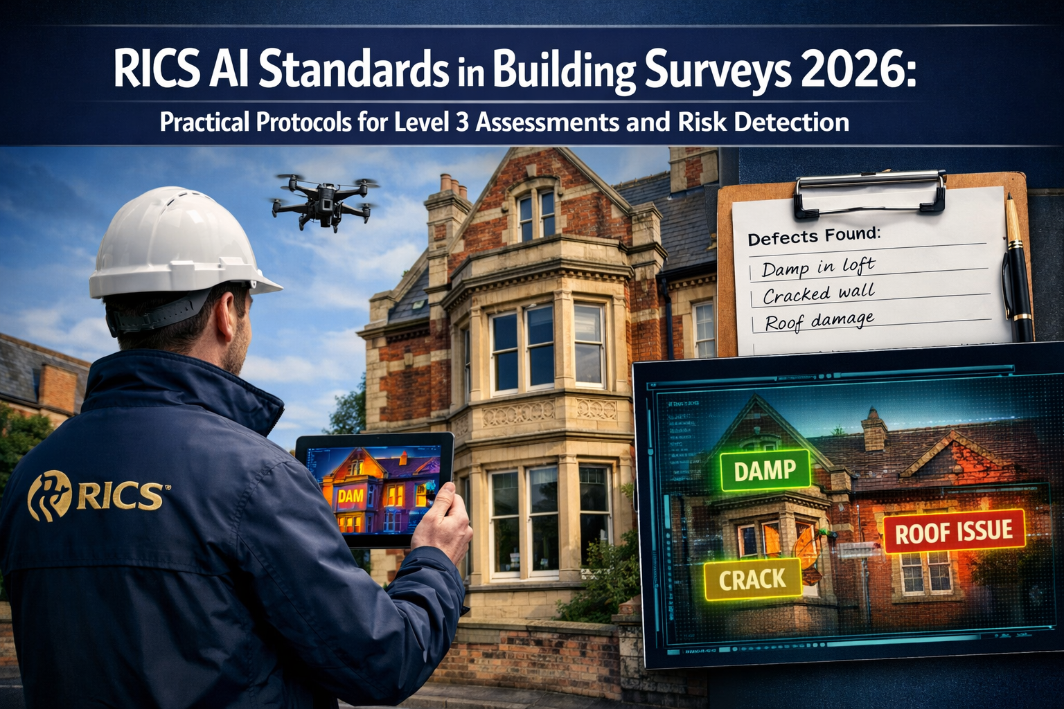 RICS AI Standards in Building Surveys 2026: Practical Protocols for Level 3 Assessments and Risk Detection