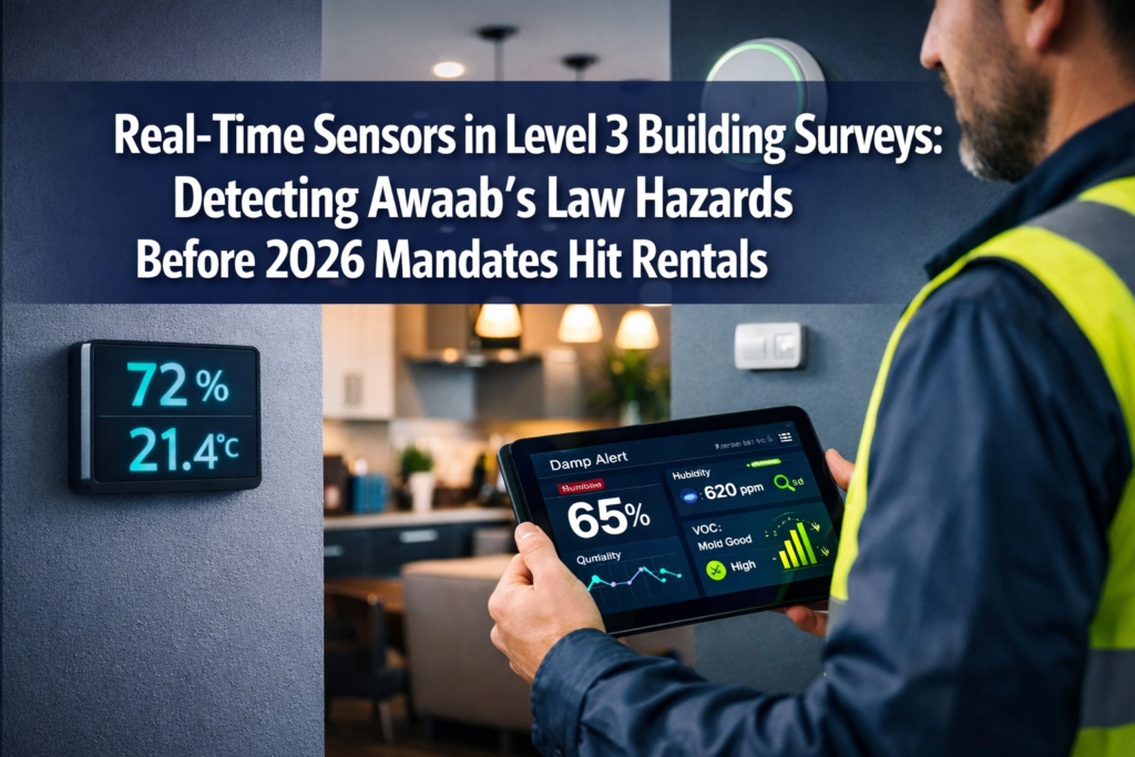 Real-Time Sensors in Level 3 Building Surveys: Detecting Awaab’s Law Hazards Before 2026 Mandates Hit Rentals