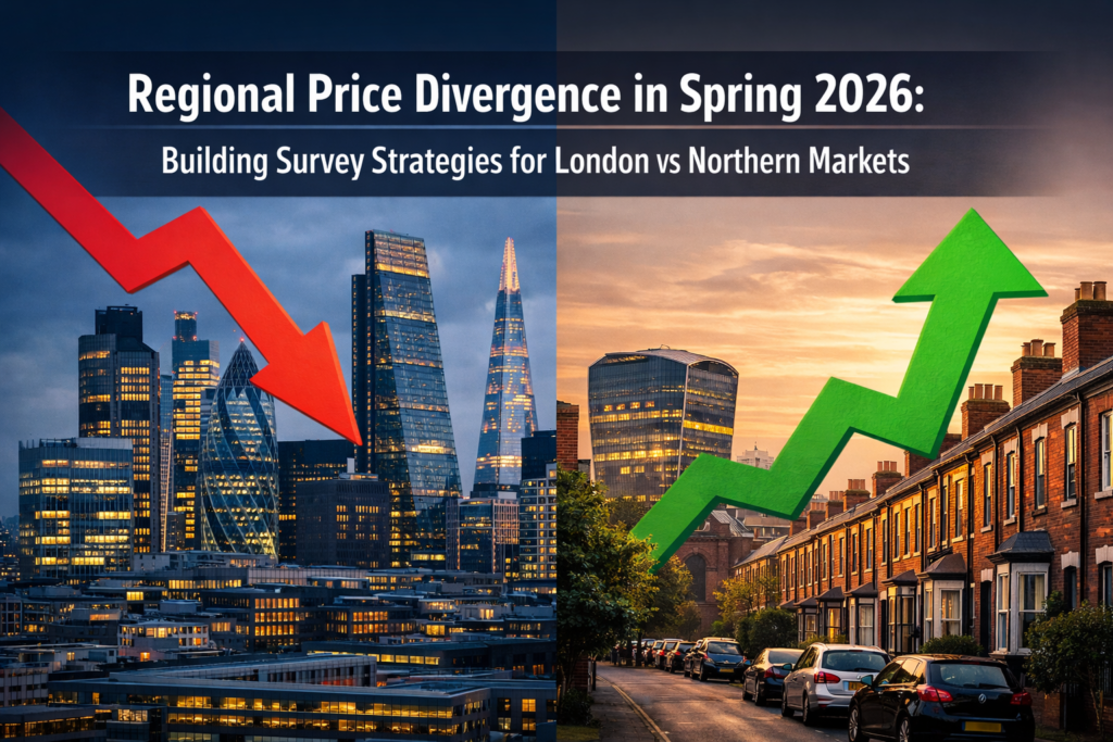 Regional Price Divergence in Spring 2026: Building Survey Strategies for London Market Weakness vs Northern Recovery Opportunities