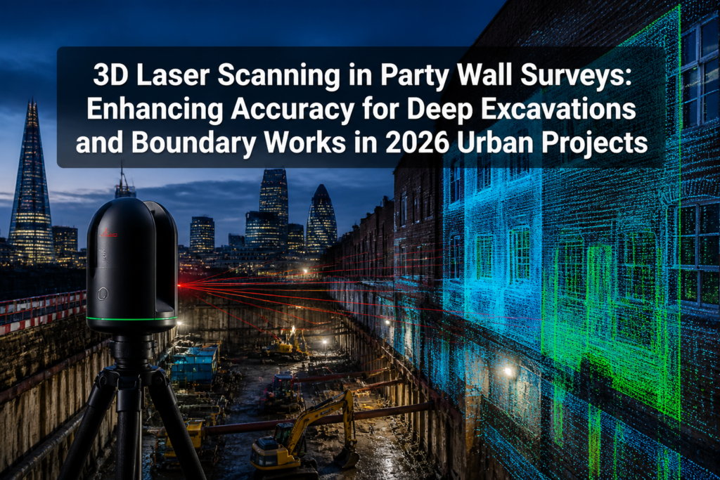 3D Laser Scanning in Party Wall Surveys: Enhancing Accuracy for Deep Excavations and Boundary Works in 2026 Urban Projects