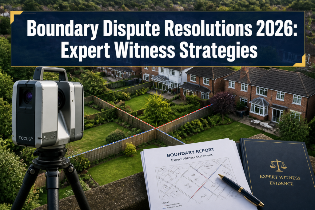 Boundary Dispute Resolutions 2026: Expert Witness Strategies Using RICS Site Surveys and CPR Part 35 for Neighbour Agreements