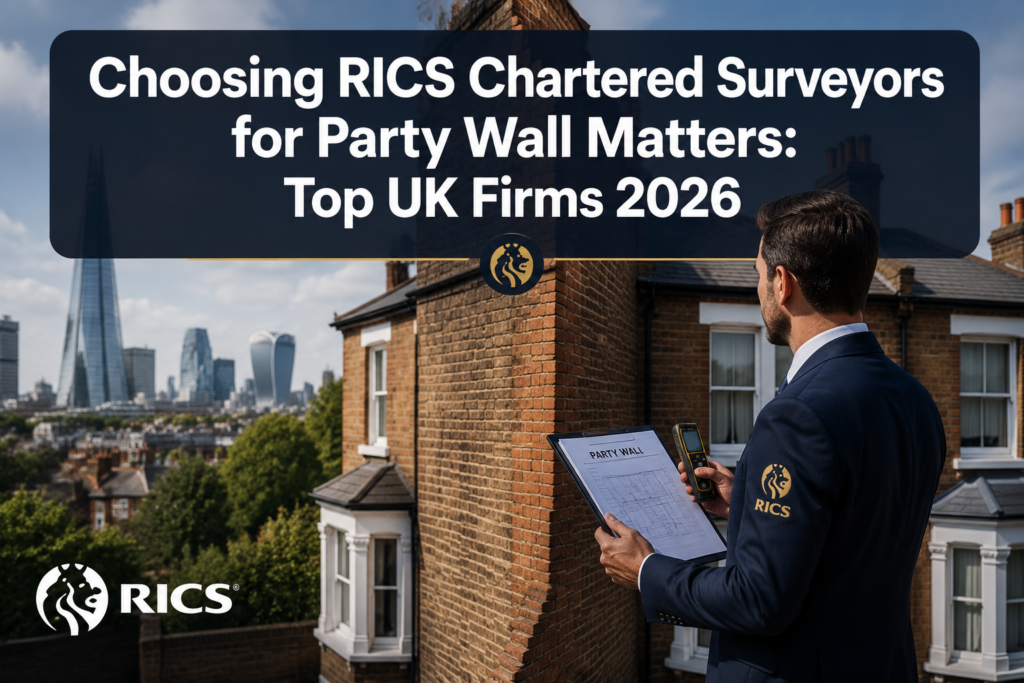 Choosing RICS Chartered Surveyors for Party Wall Matters: Top UK Firms and What to Look for in 2026