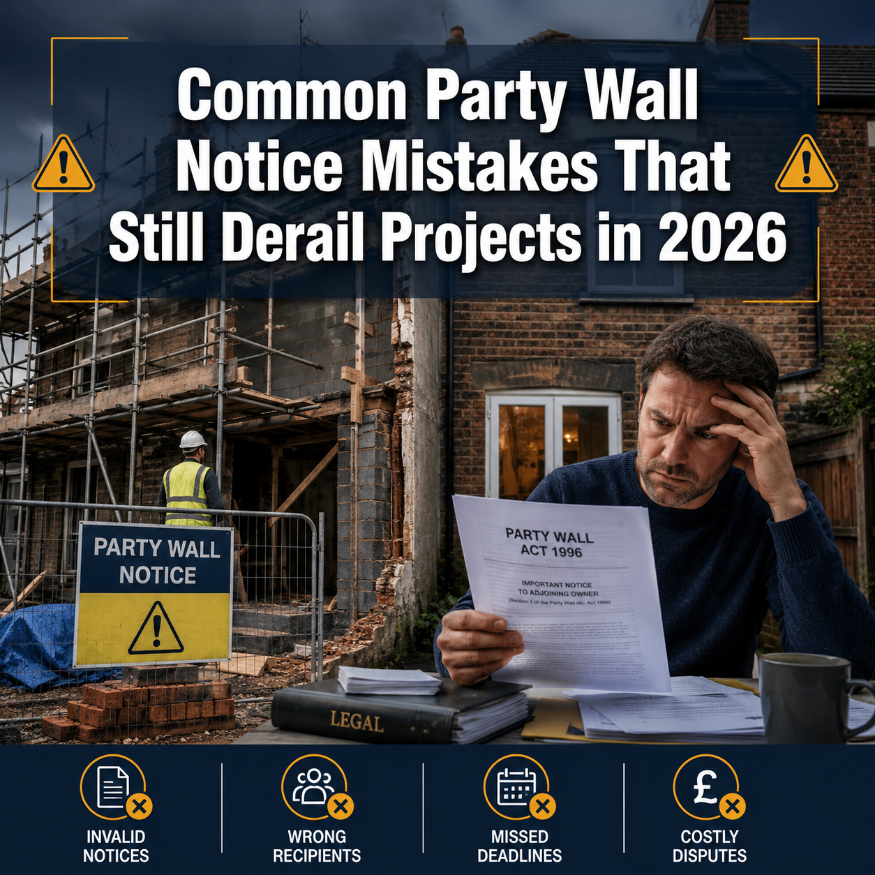 Common Party Wall Notice Mistakes That Still Derail Projects in 2026