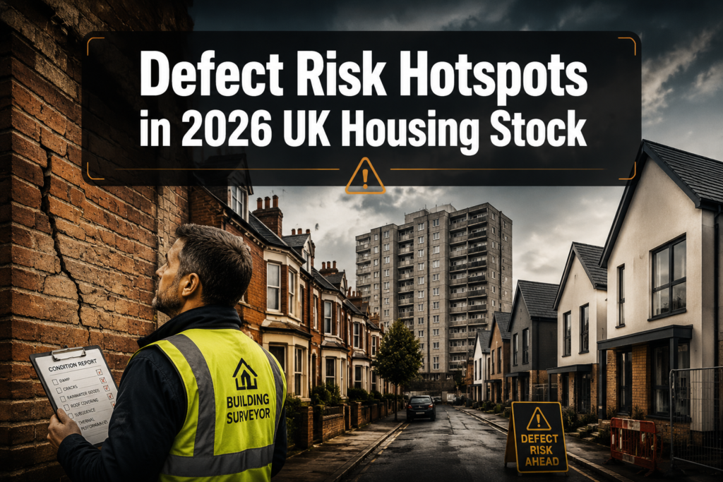 Defect Risk Hotspots in 2026 UK Housing Stock: What Building Surveyors Are Finding Most Often