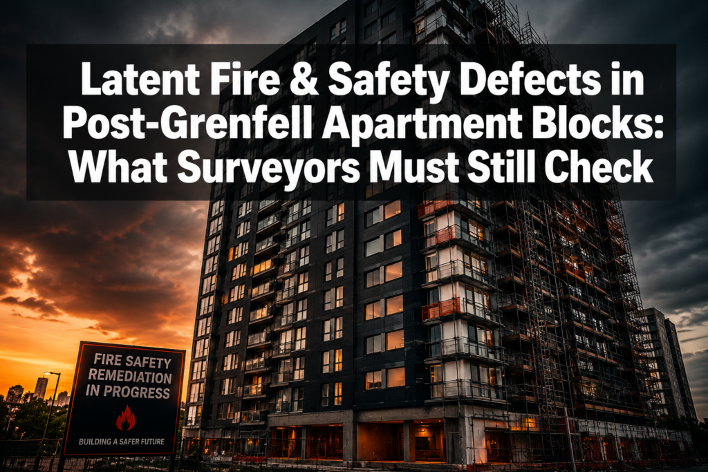 Latent Fire and Safety Defects in Post‑Grenfell Apartment Blocks: What Building Surveyors Should Still Be Checking
