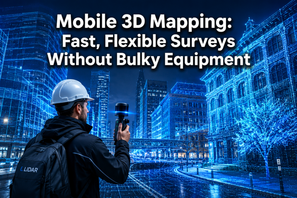 Mobile 3D Mapping Advancements: Fast, Flexible Surveys Without Bulky Equipment