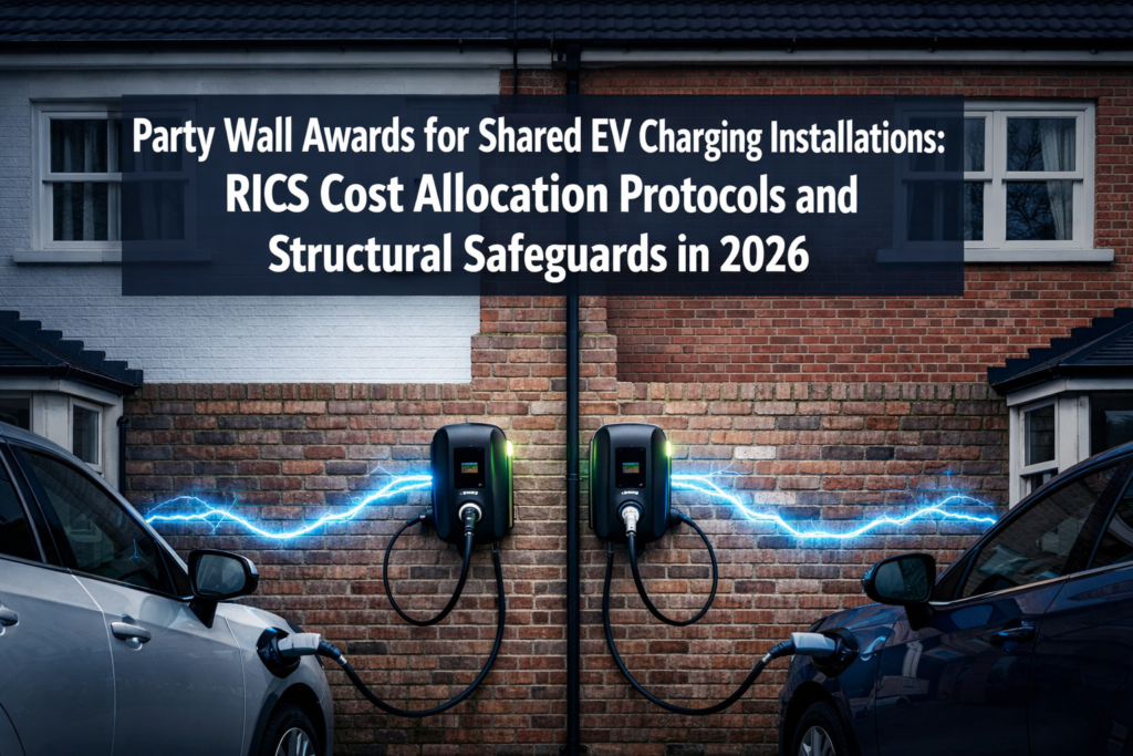 Party Wall Awards for Shared EV Charging Installations: RICS Cost Allocation Protocols and Structural Safeguards in 2026