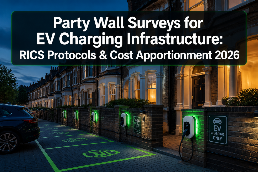 Party Wall Surveys for EV Charging Infrastructure: RICS Protocols for Shared Access and Cost Apportionment in 2026 Terrace Developments