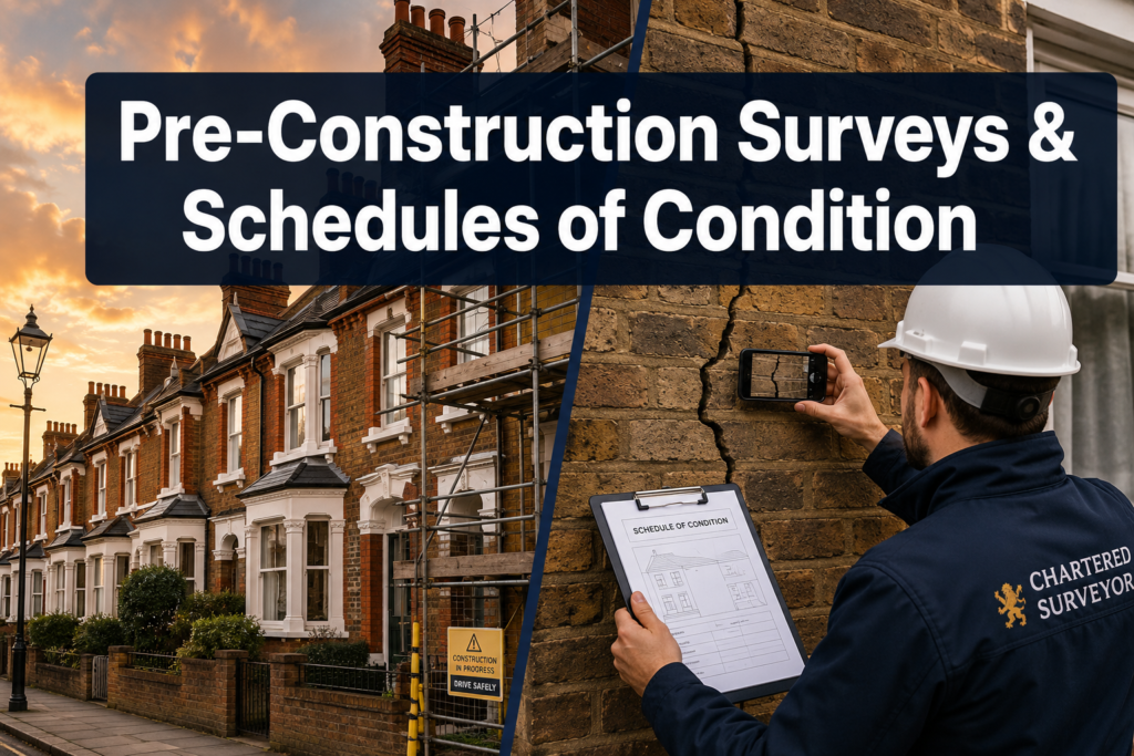 Pre-Construction Surveys and Schedules of Condition: The Most Effective Way to Reduce Party Wall Damage Claims