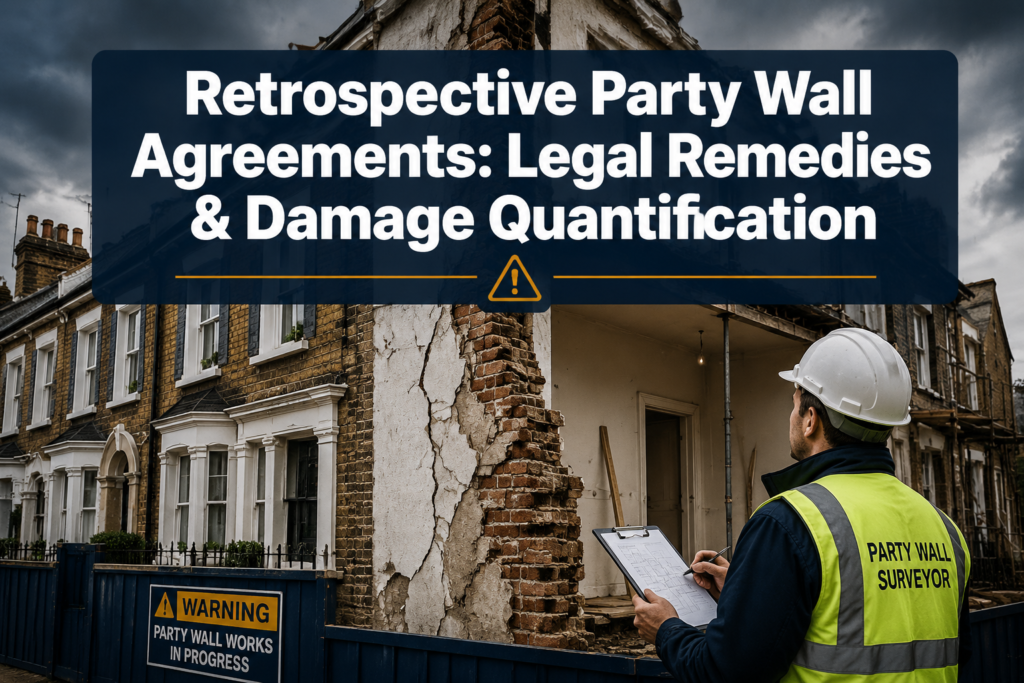 Retrospective Party Wall Agreements: Legal Remedies and Damage Quantification When Works Proceed Without Proper Notice