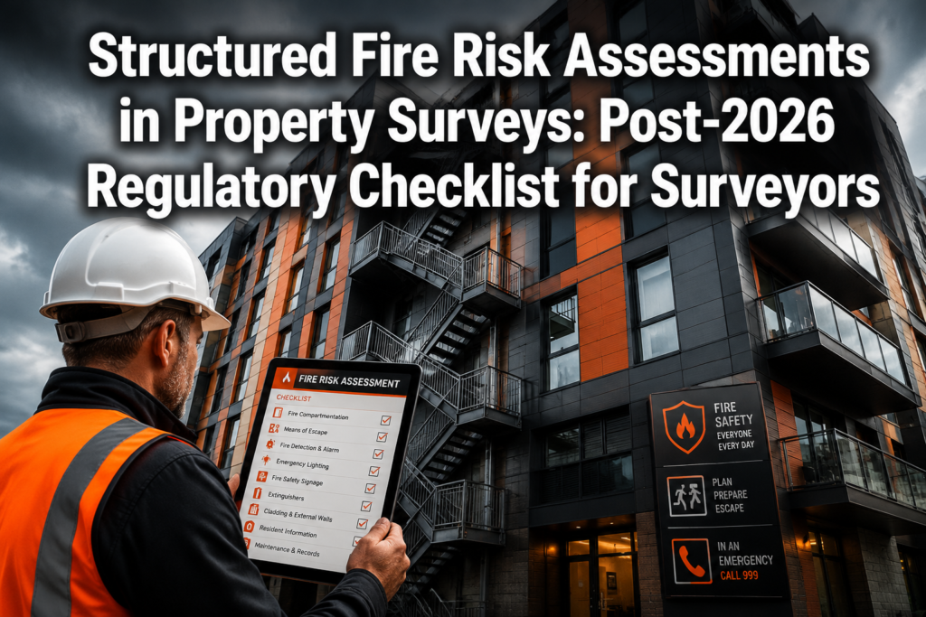 Structured Fire Risk Assessments in Property Surveys: Post-2026 Regulatory Checklist for Surveyors
