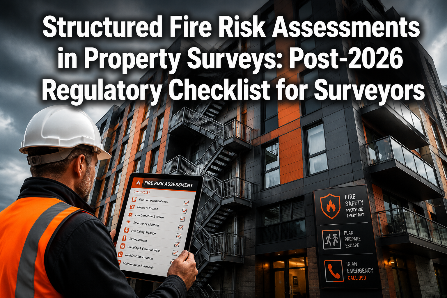 Structured Fire Risk Assessments in Property Surveys: Post-2026 Regulatory Checklist for Surveyors
