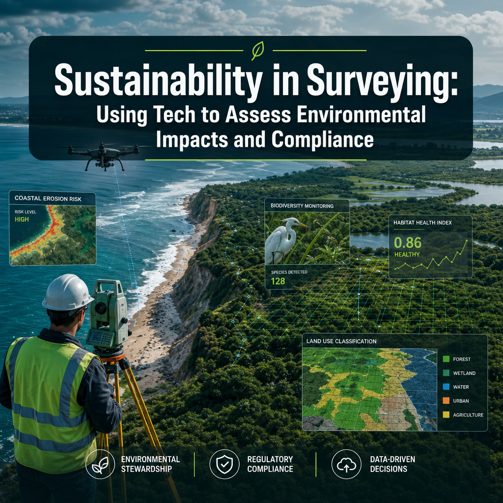 Sustainability in Surveying: Using Tech to Assess Environmental Impacts and Compliance